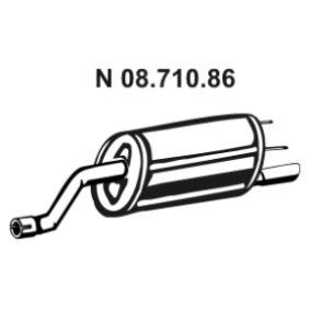 Achetez des Silencieux arrière EBERSPÄCHER 08.710.86 à prix pour 207,61 €