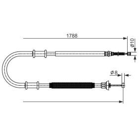 Compre Cabo de aço, travão de estacionamento da BOSCH 1 987 482 590 a um preço baixo por 17,41 €