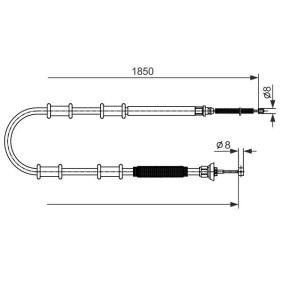 Compre Cabo de aço, travão de estacionamento da BOSCH 1 987 482 592 a um preço baixo por 19,74 €