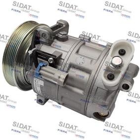 Osta Ilmastoinnin kompressori SIDAT:llä 1.2144 edullisesti hintaan 514,77 €