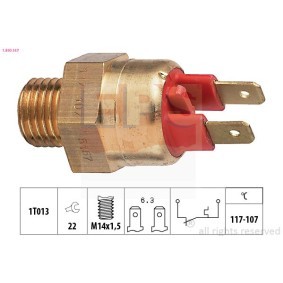 Temperaturschalter, Kühlerlüfter 1.850.157 von EPS günstig für 17,15 € online kaufen