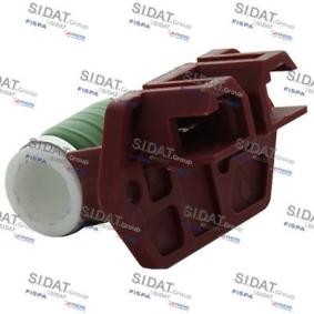 Achetez des Résistance, pulseur d'air habitacle SIDAT 10.9122 à prix pour 55,42 €