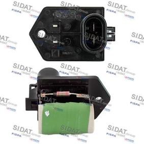 Achetez des Résistance, pulseur d'air habitacle SIDAT 10.9132 à prix pour 16,68 €