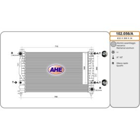 Kühler, Motorkühlung 102.056/A von AHE günstig für 164,22 € online kaufen