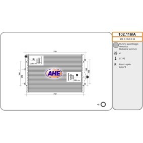 Kühler, Motorkühlung 102.116/A von AHE günstig für 116,73 € online kaufen