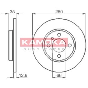 Bremsscheibe 103124 von KAMOKA günstig für 15,28 € online kaufen