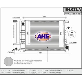 Kühler, Motorkühlung 104.033/A von AHE günstig für 137,35 € online kaufen