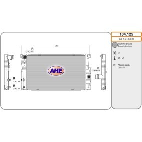Kühler, Motorkühlung 104.125 von AHE günstig für 215,38 € online kaufen