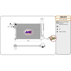 Kühler, Motorkühlung 106.072 von AHE günstig für 77,14 € online kaufen
