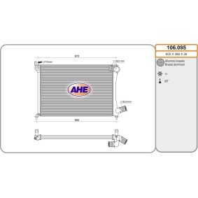 Kühler, Motorkühlung 106.095 von AHE günstig für 107,26 € online kaufen