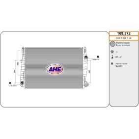 Kühler, Motorkühlung 109.372 von AHE günstig für 201,97 € online kaufen