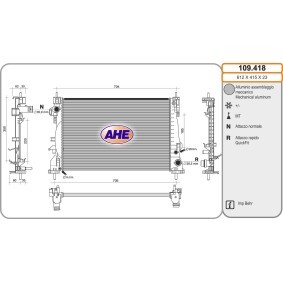 Kühler, Motorkühlung 109.418 von AHE günstig für 193,27 € online kaufen