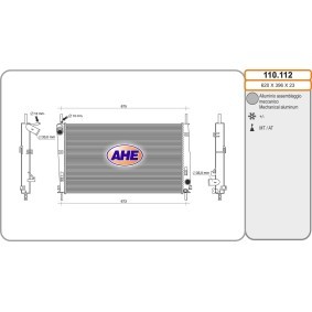 Kühler, Motorkühlung 110.112 von AHE günstig für 140,45 € online kaufen