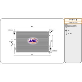Kühler, Motorkühlung 110.113 von AHE günstig für 110,42 € online kaufen