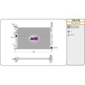 Kühler, Motorkühlung 110.175 von AHE günstig für 149,15 € online kaufen