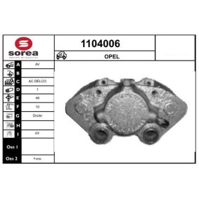 Compre Pinça de travão da SNRA 1104006 a um preço baixo por 155,17 €