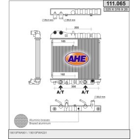 Kühler, Motorkühlung 111.065 von AHE günstig für 213,58 € online kaufen
