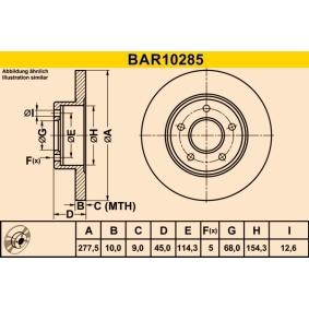 Comprar Disco de freno de Barum BAR10285 a bajo precio de 32,38 €