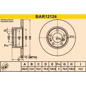 Comprar Disco de freno de Barum BAR12124 a bajo precio de 37,97 €