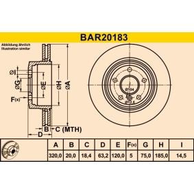 Comprar Disco de freno de Barum BAR20183 a bajo precio de 50,23 €