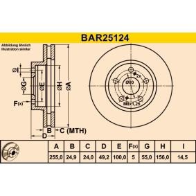 Comprar Disco de freno de Barum BAR25124 a bajo precio de 35,99 €