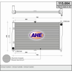 Compre Radiador, arrefecimento do motor da AHE 115.004 a um preço baixo por 209,23 €