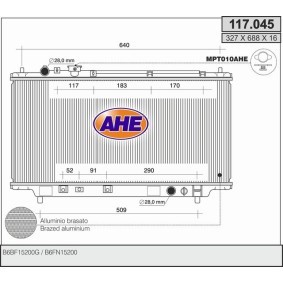 Comprar Radiador, refrigeración del motor de AHE 117.045 a bajo precio de 112,96 €