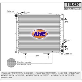 Kühler, Motorkühlung 118.020 von AHE günstig für 181,49 € online kaufen