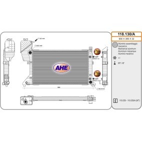 Compre Radiador, arrefecimento do motor da AHE 118.130/A a um preço baixo por 249,84 €