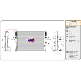 Compre Radiador, arrefecimento do motor da AHE 118.196 a um preço baixo por 289,95 €