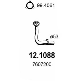 Comprar Tubo de escape de ASSO 12.1088 a bajo precio de 85,45 €