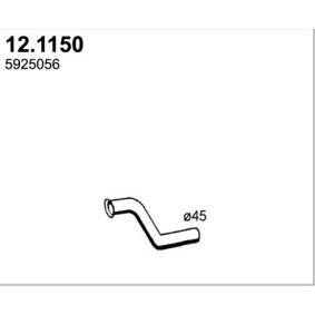 Abgasrohr 12.1150 von ASSO günstig für 75,15 € online kaufen