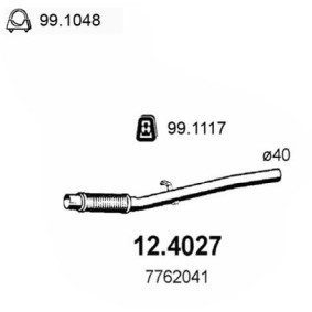 Abgasrohr 12.4027 von ASSO günstig für 87,91 € online kaufen