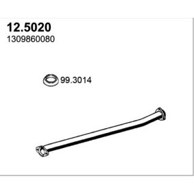 Abgasrohr 12.5020 von ASSO günstig für 85,91 € online kaufen