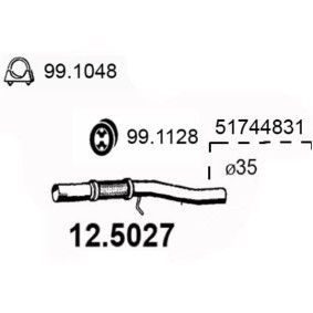 Abgasrohr 12.5027 von ASSO günstig für 102,16 € online kaufen