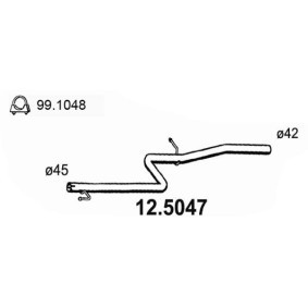 Abgasrohr 12.5047 von ASSO günstig für 82,93 € online kaufen