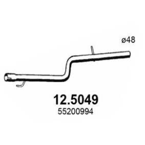 Abgasrohr 12.5049 von ASSO günstig für 96,38 € online kaufen