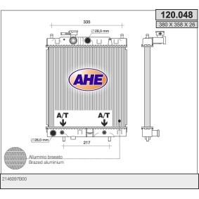 Kühler, Motorkühlung 120.048 von AHE günstig für 67,91 € online kaufen