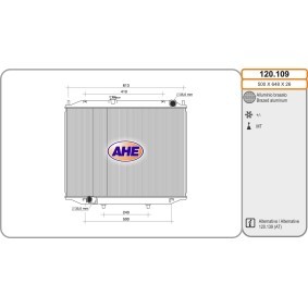 Kühler, Motorkühlung 120.109 von AHE günstig für 246,76 € online kaufen