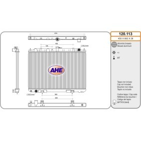 Kühler, Motorkühlung 120.113 von AHE günstig für 204,12 € online kaufen