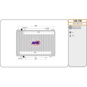 Kühler, Motorkühlung 120.130 von AHE günstig für 192,87 € online kaufen