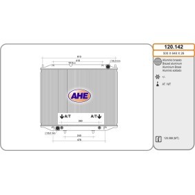 Kühler, Motorkühlung 120.142 von AHE günstig für 197,55 € online kaufen