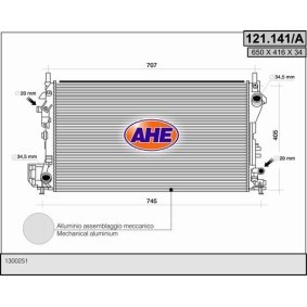 Kühler, Motorkühlung für OPEL von AHE