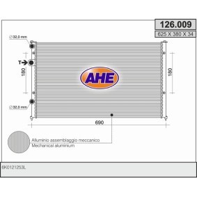 Kühler, Motorkühlung 126.009 von AHE günstig für 73,48 € online kaufen