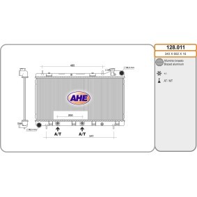 Kühler, Motorkühlung 128.011 von AHE günstig für 111,71 € online kaufen
