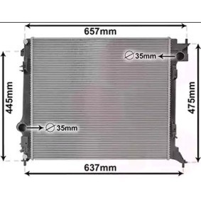 Kühler, Motorkühlung 13012701 von VAN WEZEL günstig für 232,80 € online kaufen