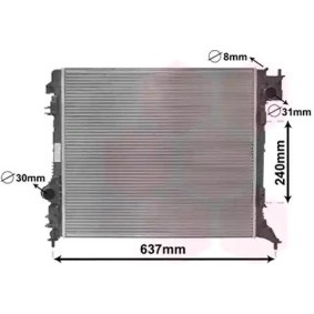 Kühler, Motorkühlung 13012703 von VAN WEZEL günstig für 159,67 € online kaufen