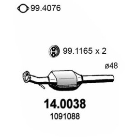Katalysator 14.0038 von ASSO günstig für 289,71 € online kaufen