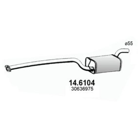 Compre Panela de escape central da ASSO 14.6104 a um preço baixo por 163,95 €