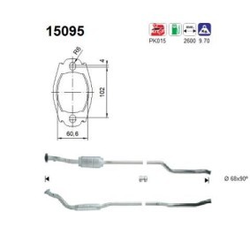 Katalysator 15095 von AS günstig für 589,89 € online kaufen